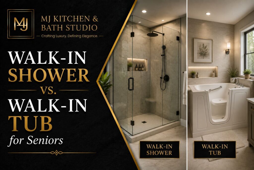 Walk-In Shower vs. Walk-In Tub for Seniors 
