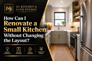 How can I renovate a small kitchen without changing the layout?